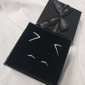 Victoria's Secret earring and bracelet set.